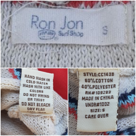 Vtg Boho Ron Jon Women's Parka Hoody - Picture 12 of 16